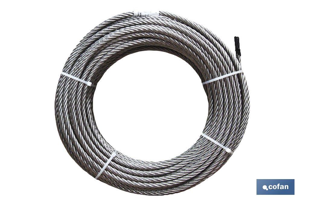 ROLLO CABLE GALVANIZADO 100 MTS. 4MM.