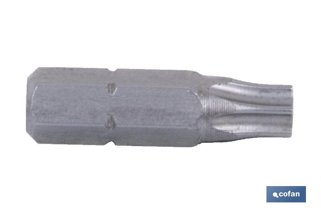 PUNTA DESTORNILL. TORX T-15, INVIOLABLE