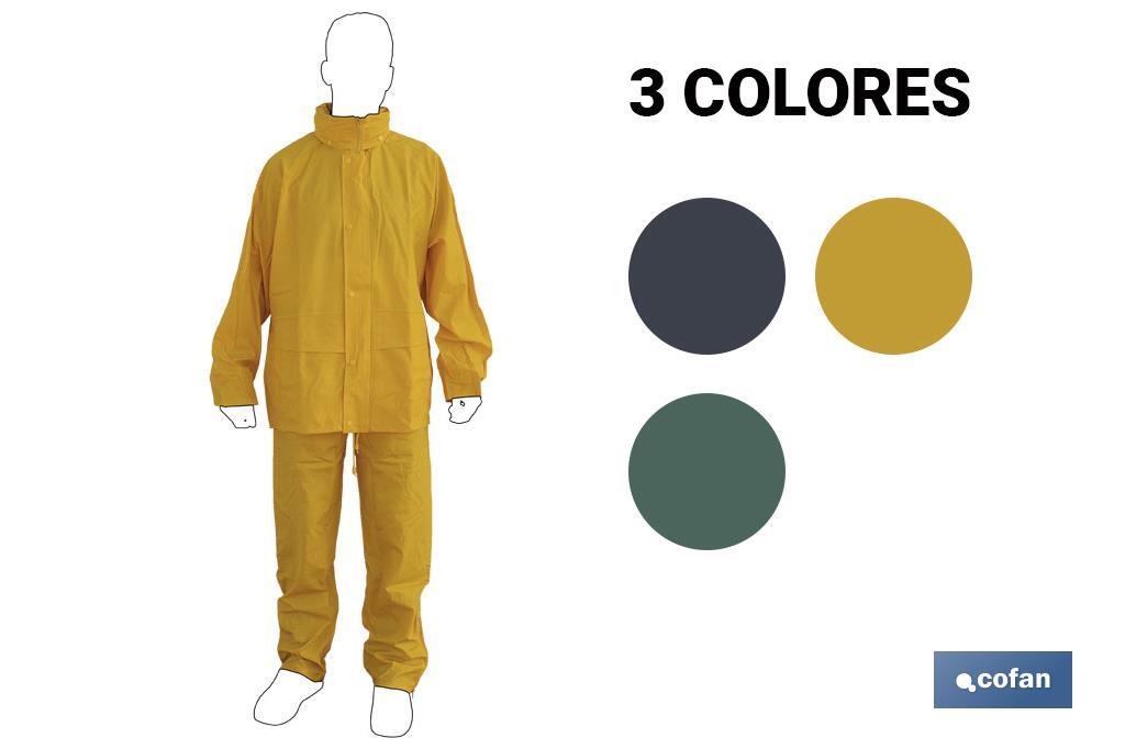 TRAJE DE AGUA PU/PVC AMARILLO TALLA S