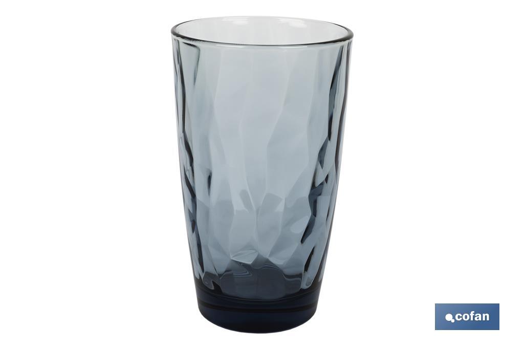 Juego De 6 Vasos De Vidrio Luna 390 Ml