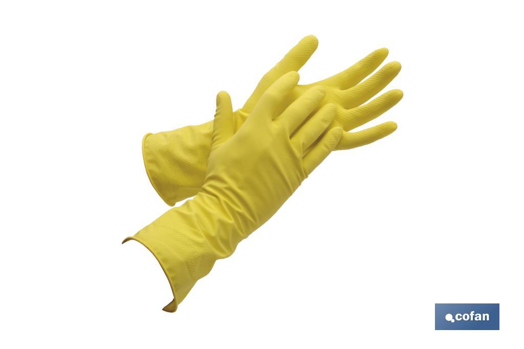 GUANTE AMARILLO LATEX FLOCADO T 7 VENTA UNITARIA (PACK: 1 UDS) GUANTE AMARILLO LATEX FLOCADO T 7 VENTA UNITARIA (PACK: 1 UDS)