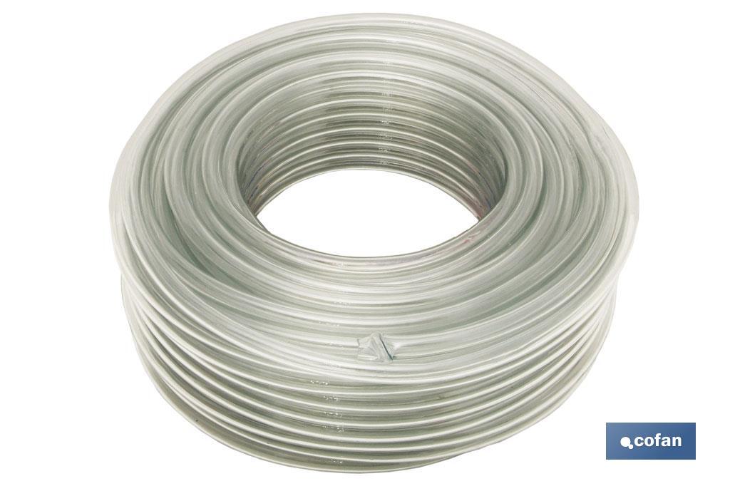 MANGUERA PVC MONOCAPA CRISTAL 4x6mm/100m (PACK: 1 UDS)