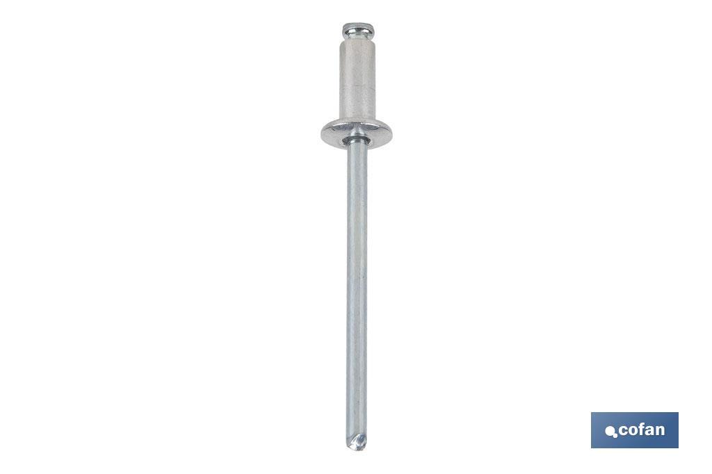 REMACHE ALUMINIO NORMAL 6,4 X 22 MM (PACK: 250 UDS) REMACHE ALUMINIO NORMAL 6,4 X 22 MM (PACK: 250 UDS)