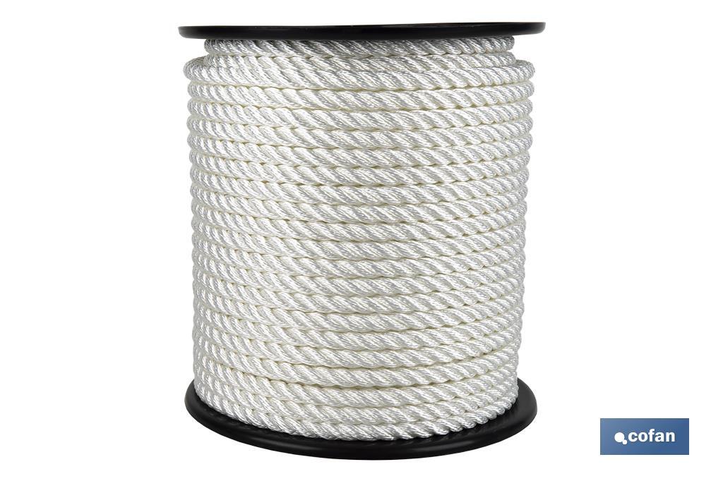 CARRETE CABO DE AMARRE 14 MM 100 M BLANCO (PACK: 1 UDS)