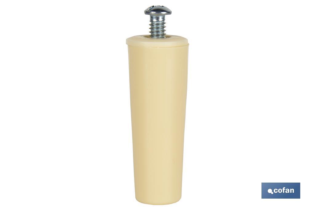 TOPE PERSIANA 60 MM MARFIL CON TORNILLO M-6 VENTA UNITARIA (PACK: 1 UDS) TOPE PERSIANA 60 MM MARFIL CON TORNILLO M-6 VENTA UNITARIA (PACK: 1 UDS)