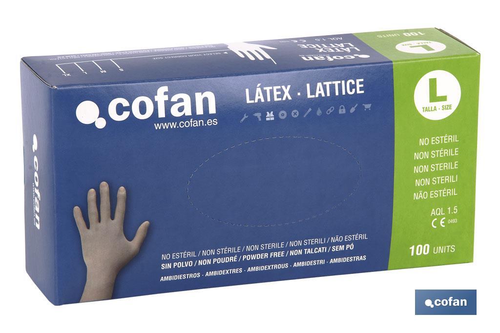CAJA 100 UDS. GUANTE LATEX SIN POLVO T - M (PACK: 1 UDS) CAJA 100 UDS. GUANTE LATEX SIN POLVO T - M (PACK: 1 UDS)