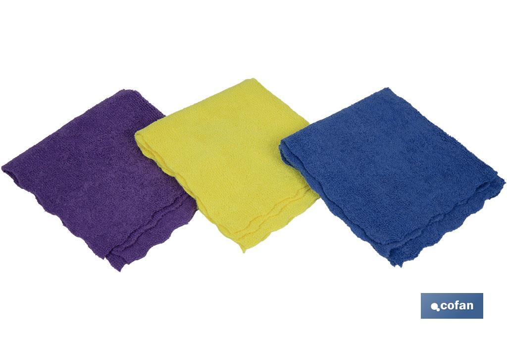 PACK DE 3 BAYETAS MICROFIBRA 30x30cm (PACK: 16 UDS) PACK DE 3 BAYETAS MICROFIBRA 30x30cm (PACK: 16 UDS)