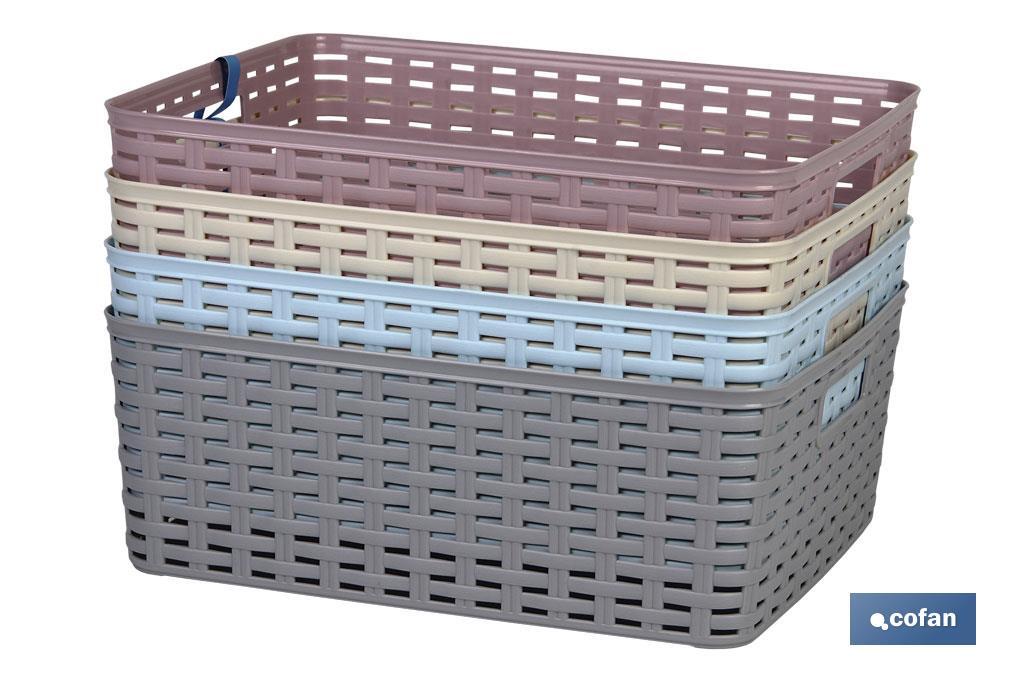 CESTA MULTIUSOS   12L 36X28x13.5cm GRIS venta unitaria (PACK: 1 UDS)