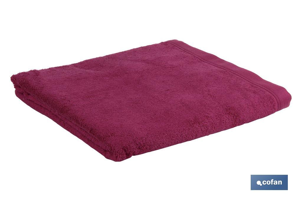 TOALLA BAÑO PÚRPURA GR.580/M2 MODELO MAR ROJO 100X150cm (PACK: 1 UDS)