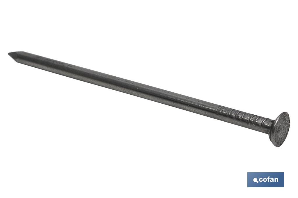 PUNTA HIERRO CABEZA PLANA 3,4X80MM (2,5KG) (PACK: 1 UDS) PUNTA HIERRO CABEZA PLANA 3,4X80MM (2,5KG) (PACK: 1 UDS)