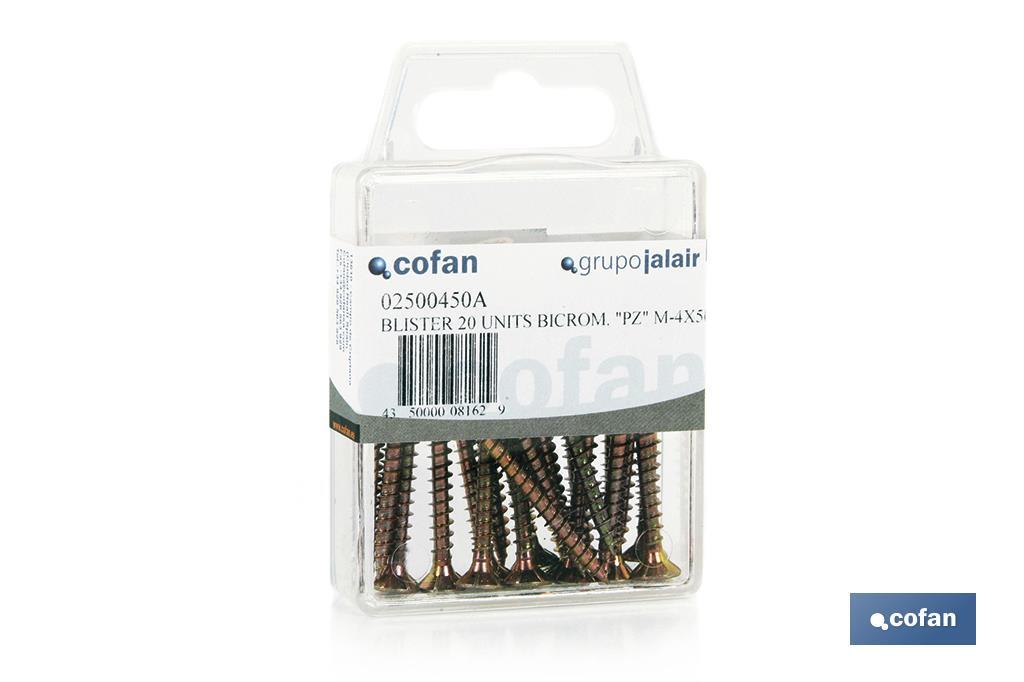 BLÍSTER DE 8 UDS. DIN 7505 PZ M-4X50 VENTA UNITARIA
