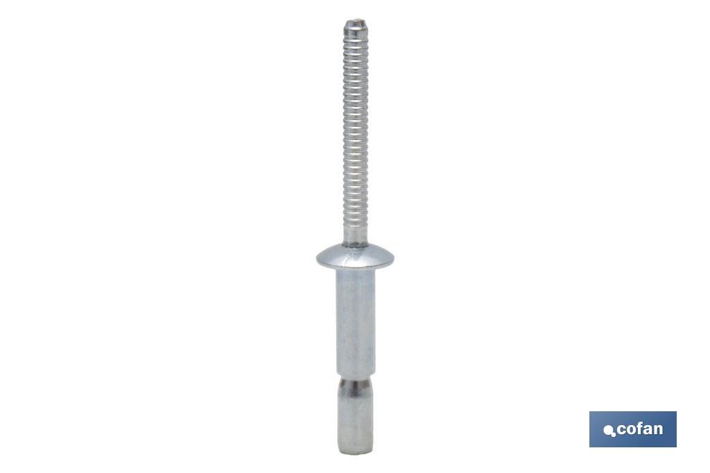 REMACHE ACERO ESTRUCTURAL 4,8 X 10 MM