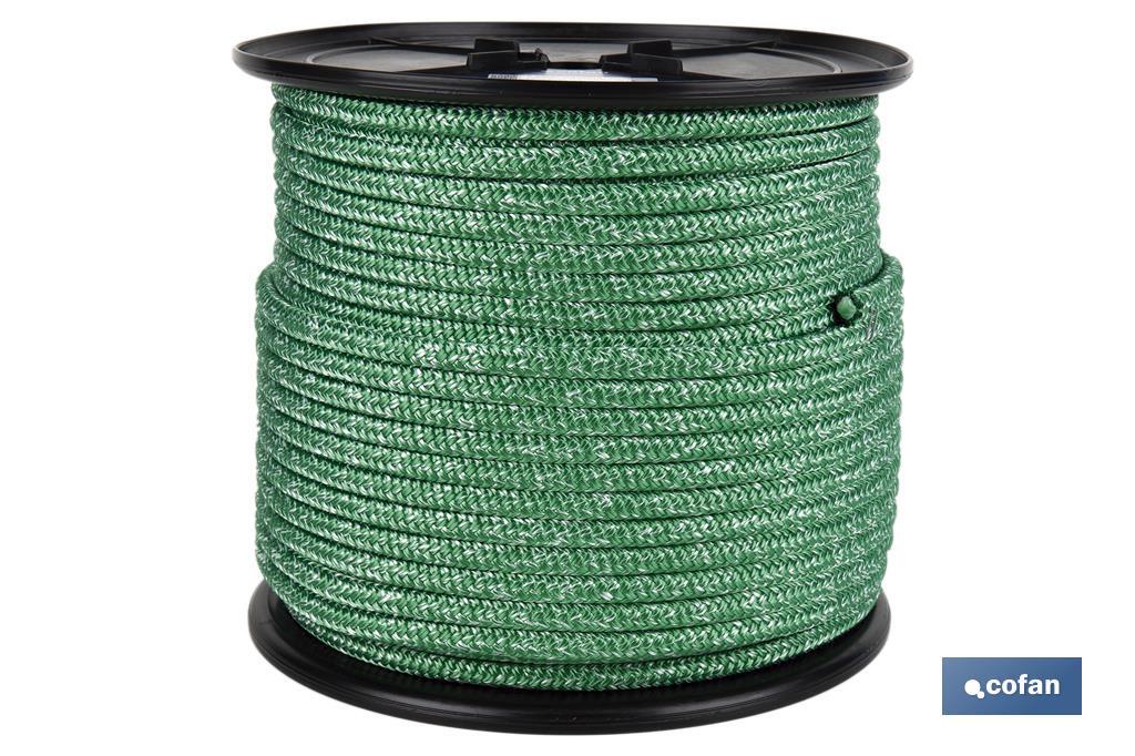 CARRETE DRIZA NÁUTICA 10 MM 100 M VERDE (PACK: 1 UDS)