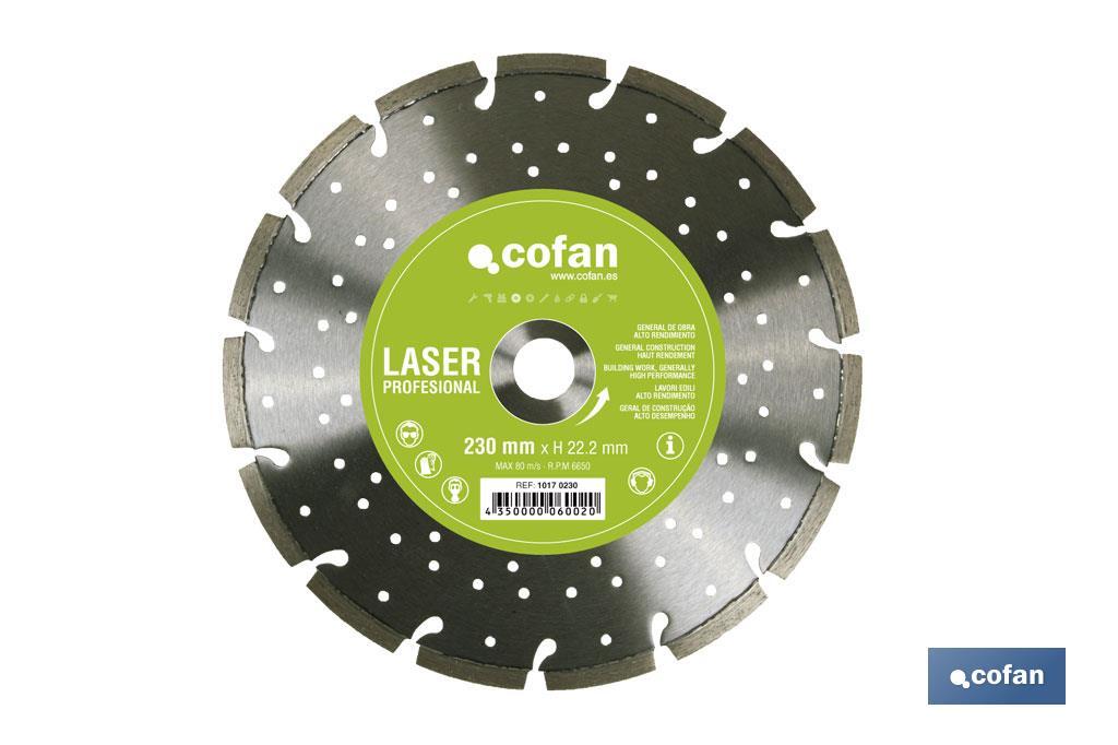 DISCO LASER PROFES. LARGA VIDA 115MM. (PACK: 1 UDS)