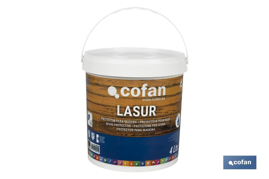 LASUR PROTECTOR AL AGUA PARA MADERA MATE NOGAL 4 L (PACK: 1 UDS)