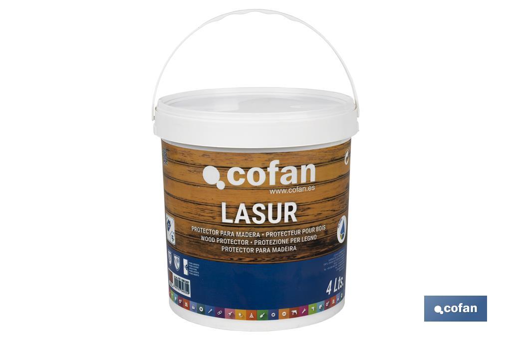 LASUR PROTECTOR AL AGUA PARA MADERA MATE TECA 4 L (PACK: 1 UDS)