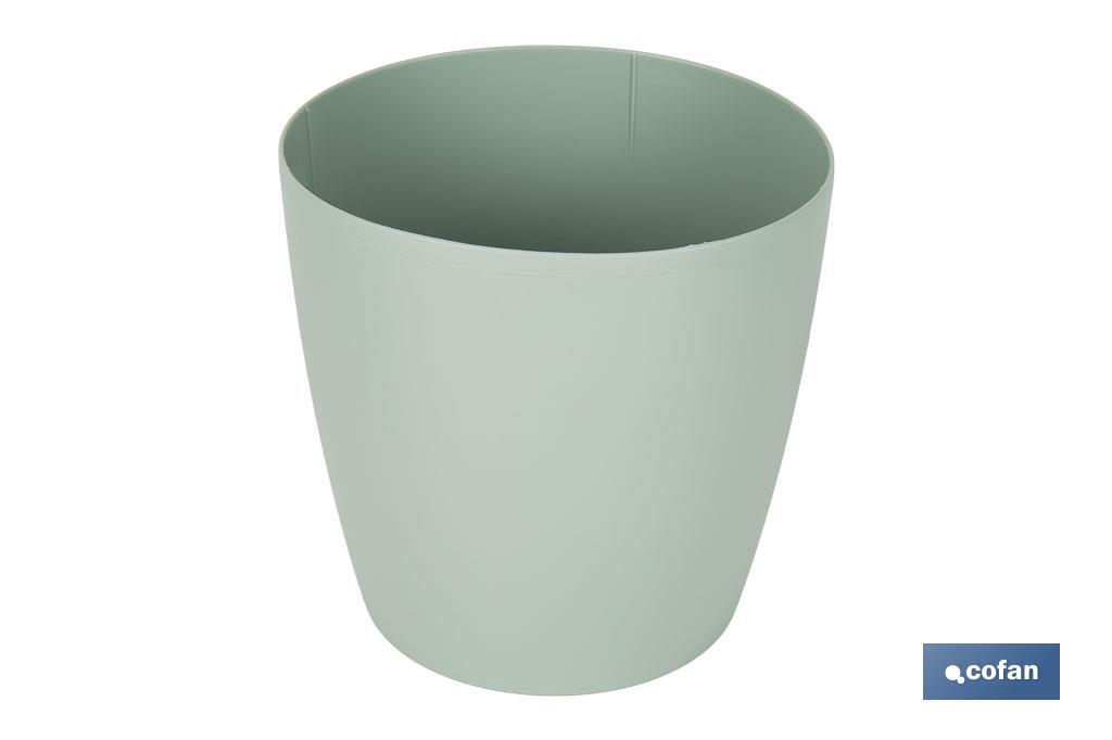 MACETA CAMELIA COLOR VERDE TURQUESA 14X13.8cm venta unitaria (PACK: 1 UDS)