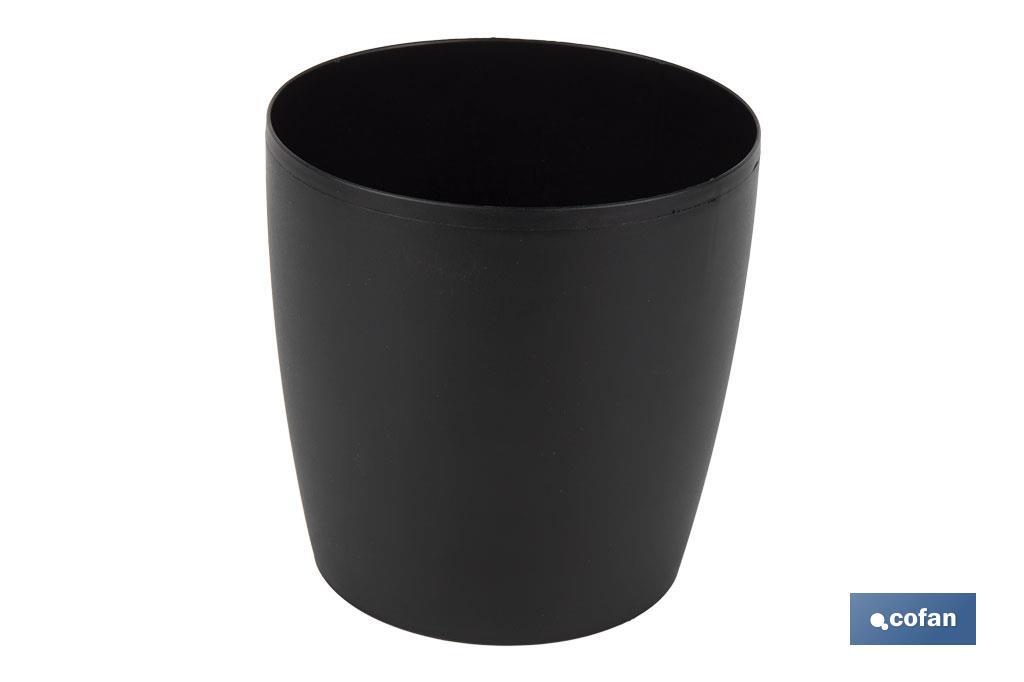 MACETA CAMELIA DE COLOR NEGRO 30 X 28 CM (PACK: 6 UDS)