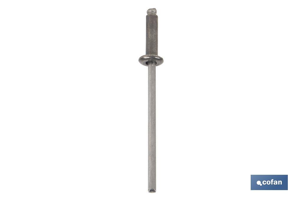 REMACHE ACERO INOX. A-2  3.2 X 10 MM (PACK: 1000 UDS)