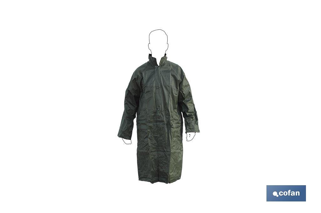 ABRIGO DE LLUVIA VERDE POLIESTER/PVC TALLA-M (PACK: 1 UDS)