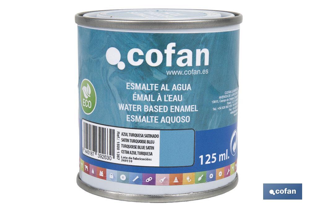ESMALTE AL AGUA (125 ML) AZUL TURQUESA SATINADO (PACK: 1 UDS) ESMALTE AL AGUA (125 ML) AZUL TURQUESA SATINADO (PACK: 1 UDS)