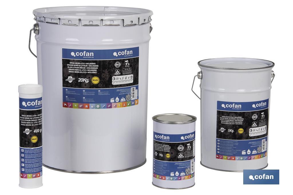 CARTUCHO GRASA NEGRA LITIO+MOLIBDENO 400 GRS (PACK: 1 UDS) CARTUCHO GRASA NEGRA LITIO+MOLIBDENO 400 GRS (PACK: 1 UDS)