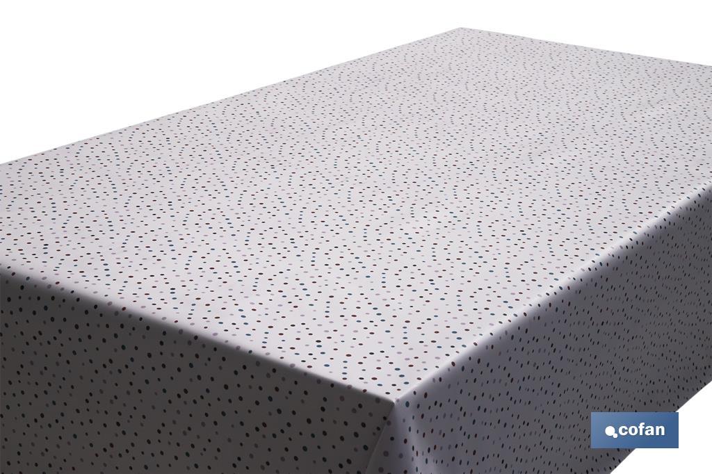 ROLLO MANTEL ANTIMANCHAS 1,40 x 25m 50% ALG/50% PVC.PUNTOS (PACK: 1 UDS) ROLLO MANTEL ANTIMANCHAS 1,40 x 25m 50% ALG/50% PVC.PUNTOS (PACK: 1 UDS)