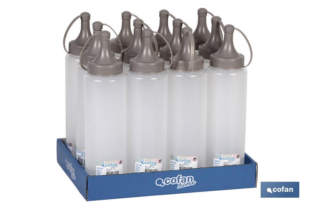 BOTELLA ACEITERA MODELO ALBAHACA 500 ML COLOR PIEDRA 6X23 CM VENTA UNITARIA (PACK: 1 UDS) BOTELLA ACEITERA MODELO ALBAHACA 500 ML COLOR PIEDRA 6X23 CM VENTA UNITARIA (PACK: 1 UDS)