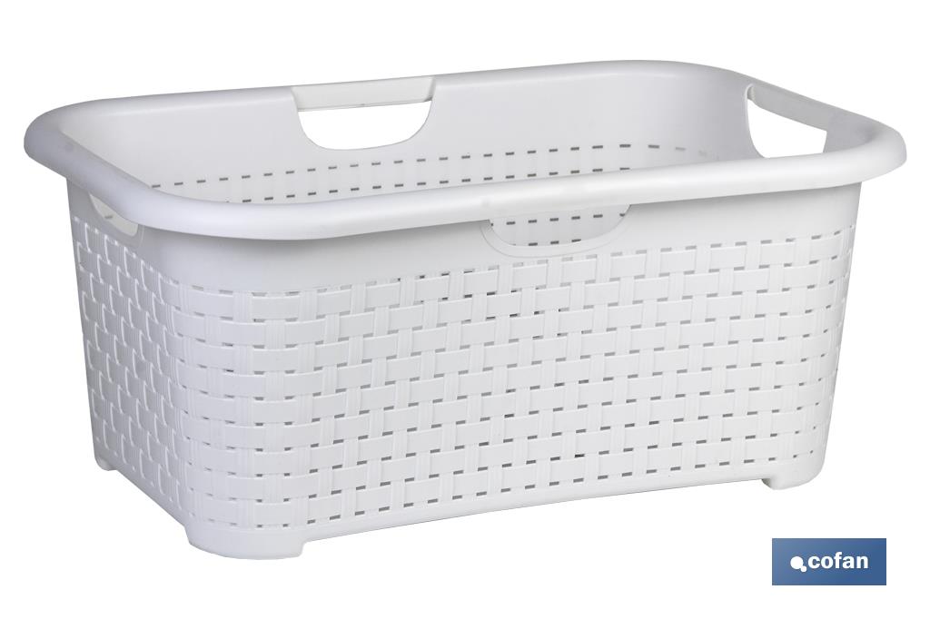 CESTA MULTIUSOS  BLANCO MODELO MARSELLA 59X38X26cm venta unitaria (PACK: 1 UDS)