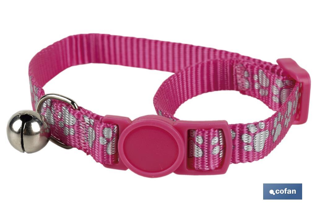 COLLAR CON CASCABEL GATOS ROSA 1 CM X 32 CM (PACK: 1 UDS) COLLAR CON CASCABEL GATOS ROSA 1 CM X 32 CM (PACK: 1 UDS)