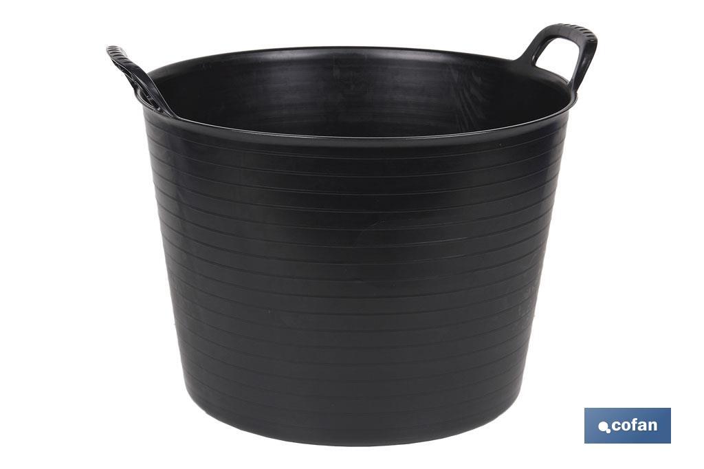 CAPAZO   NEGRO  RECICLADO  42 L   48.5X45X38cm (PACK: 6 UDS)