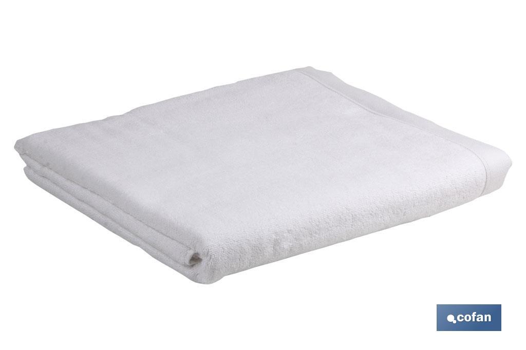 Toalla de baño en Color Blanco| Modelo Paloma | 100% algodón | Gramaje 580 g/m² | Medidas 100 x 150 cm