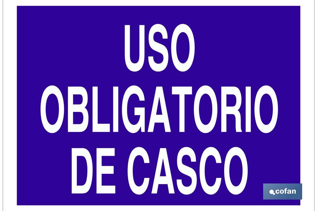 Uso obligatorio de casco